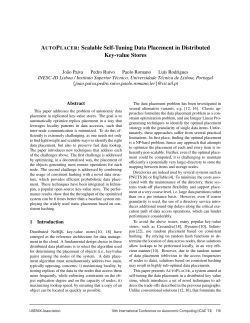 AUTOPLACER: Scalable Self-Tuning Data Placement in Distributed