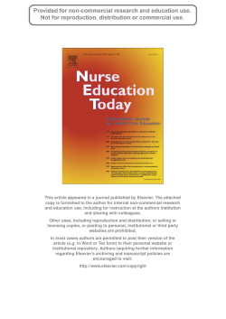 This article appeared in a journal published by Elsevier. The