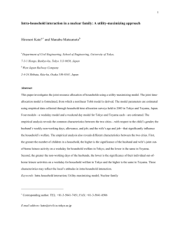 Intra-household interaction in a nuclear family: A utility