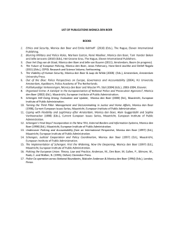 publications - Faculteit der Sociale Wetenschappen, Vrije