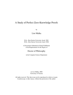 A Study of Perfect Zero-Knowledge Proofs