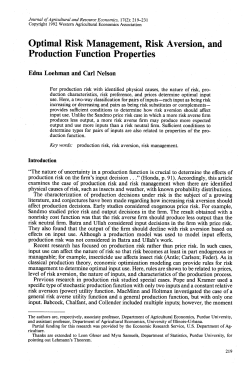 Optimal Risk Management, Risk Aversion, and