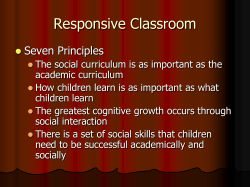 Responsive Classroom