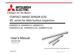 CONTACT IMAGE SENSOR (CIS) KD series for Web Surface
