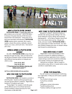 is a nature day camp that gets children out on the land -