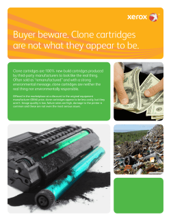 Buyer beware. Clone cartridges are not what they appear to
