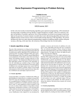 Gene Expression Programming in Problem Solving
