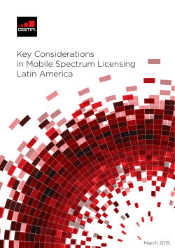 Key Considerations in Mobile Spectrum Licensing Latin
