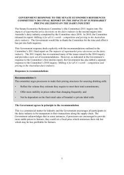 The impact of supermarket price decisions on the
