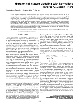 Hierarchical Mixture Modeling With Normalized Inverse