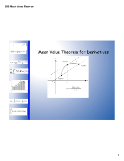 Mean Value Theorem for Derivatives