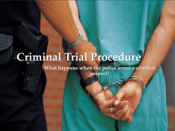 Criminal Trial Procedure