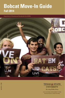 Bobcat Move-In Guide - Txstate