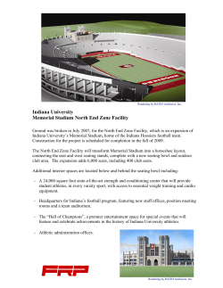Indiana University Memorial Stadium North End Zone Facility