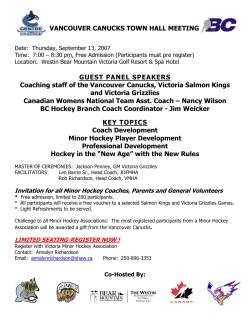 GUEST PANEL SPEAKERS Coaching staff of the