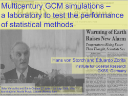 Folie 1 - Hans von Storch