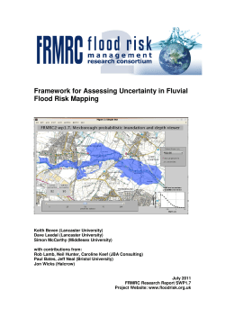 Framework for Assessing Uncertainty in Fluvial Flood Risk