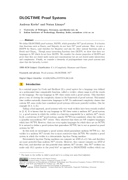 DLOGTIME Proof Systems - DROPS