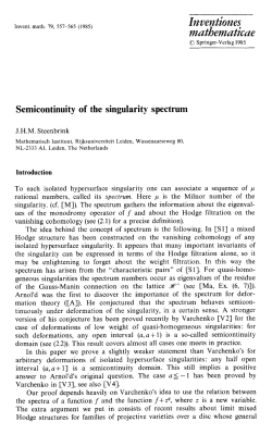 Semicontinuity of the singularity spectrum