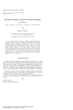 Evolutionary Selection against Dominated Strategies