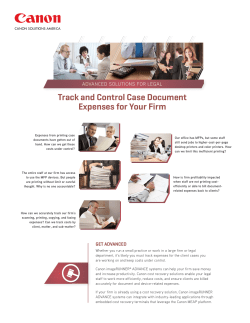 Track and Control Case Document Expenses for Your Firm
