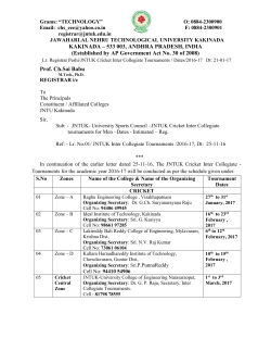 Tournaments-dates - Sports