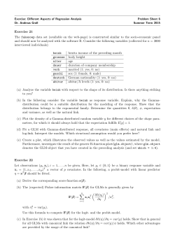 Exercise 21 The fakesoep data set (available on the web