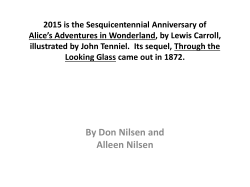 Alice*s Adventures in Wonderland by Lewis Carroll