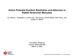 on the maximum slope of APD restitution