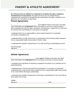 Concussion Form