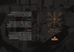A beautiful bar and restaurant in Canary Wharf, The Tea Merchant