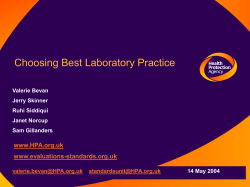 Choosing Best Laboratory Practice