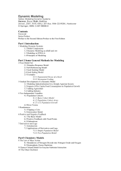 Dynamic Modeling