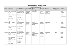 Grade 1 &ndash; StoryTown - Northfield Community School