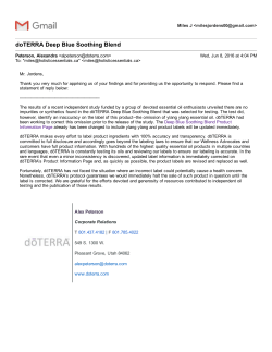 doTERRA Deep Blue Soothing Blend