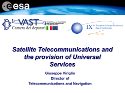 The ESA Telecom Applications Initiative
