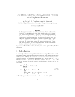 The Multi-Facility Location-Allocation Problem with Polyhedral Barriers