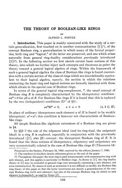 THE THEORY OF BOOLEAN