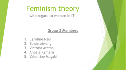 Feminism theory with regard to women in IT
