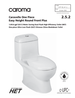 Caravelle One Piece Easy Height Round Front Plus