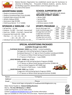 advertising signs - Batavia Bulldog Boosters