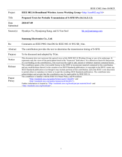 P802.16m Stage3 Proposal