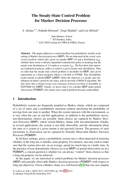 The Steady-State Control Problem for Markov Decision