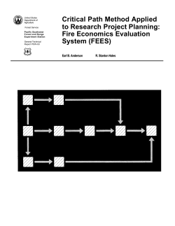 Critical path method applied to research project planning: Fire