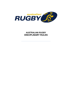 ARU Disciplinary Rules 2017