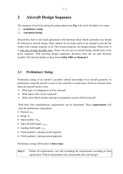 2 Aircraft Design Sequence