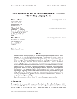 Producing Power-Law Distributions and Damping Word