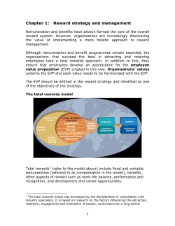 Chapter 1: Reward strategy and management