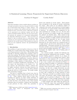 A Statistical Learning Theory Framework for Supervised