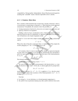 6.1.1 l-Notation: Main Ideas